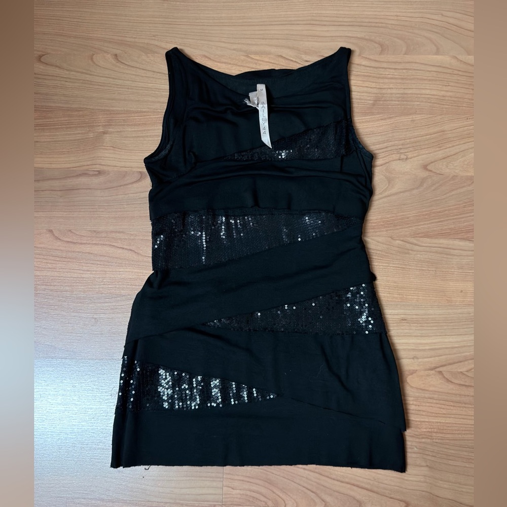Black Bailey44 Sequin Sleeveless Top